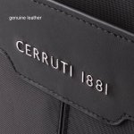 Cerruti 1881 Messenger Bag - луксозна дизайнерска чанта от естествена кожа с дръжки и презрамка за преносими компютри до 15 инча (черна) 2