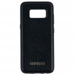 Guess Iridescent Leather Hard Case - дизайнерски кожен кейс за Samsung Galaxy S8 (черен) 1