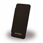 Guess Iridescent Book Case - кожен калъф, тип портфейл за Samsung Galaxy S8 Plus (черен) 1