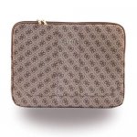 Guess Uptown Notebook Sleeve - дизайнерски луксозен кожен калъф за преносими компютри до 13 инча (кафяв) 1