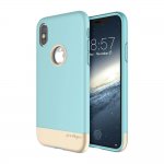 Prodigee Fit Pro Case - хибриден слайдер кейс за iPhone XS, iPhone X (син-златист) 1