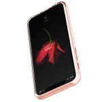 Verus Crystal Bumper Case - хибриден удароустойчив кейс за iPhone XS, iPhone X (розов-прозрачен) 4