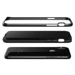 Verus High Pro Shield Case - висок клас хибриден удароустойчив кейс за iPhone XS, iPhone X (черен-гланц) 3