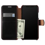 Verus Dandy Layered Case - кожен калъф, тип портфейл за iPhone XS, iPhone X (черен) 5