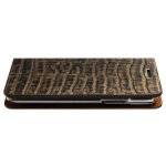Verus Genuine Croco Diary Case - кожен калъф (естествена кожа), тип портфейл за iPhone XS, iPhone X (златист) 3