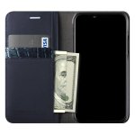 Verus Genuine Croco Diary Case - кожен калъф (естествена кожа), тип портфейл за iPhone X (сребрист) 4