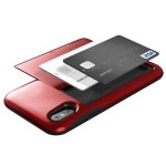 Verus Damda Glide Case - висок клас хибриден удароустойчив кейс с място за кр. карти за iPhone XS, iPhone X (червен) 1