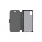 Tech21 Evo Wallet Case - кожен флип калъф с висока защита за iPhone XS, iPhone X (черен) 4