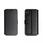 Torrii Gemini Case - двулицев кожен калъф, тип портфейл за iPhone XS, iPhone X (черен) 2