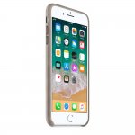 Apple iPhone Leather Case - оригинален кожен кейс (естествена кожа) за iPhone 8 Plus, iPhone 7 Plus (светлокафяв) 4