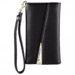 CaseMate Wristlet Folio - кожен калъф (естествена кожа), тип портфейл за iPhone XS, iPhone X (черен) 3