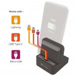 4smarts Universal Charging Station WireDock - универсална док станция за мобилни устройства (сив) 6