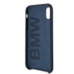 BMW Signature Silicone Hard Case - твърд силиконов кейс за iPhone XS, iPhone X (тъмносин) 2