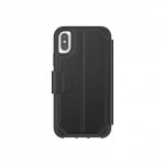 Griffin Survivor Strong Wallet - удароустойчив хибриден кожен калъф с отделение за карти за iPhone XS, iPhone X (черен-сив) 1