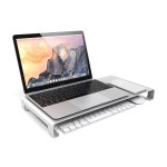Satechi Aluminium Monitor Stand - настолна алуминиева поставка за монитори, MacBook и лаптопи (сребриста) 1