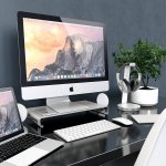 Satechi Aluminium Monitor Stand - настолна алуминиева поставка за монитори, MacBook и лаптопи (сребриста) 4