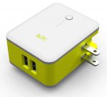 Kit 2in1 International Travel Charger with 3000mAh Powerbank - захранване за ел. мрежа с адаптори за цял свят и външна батерия (бял) 4