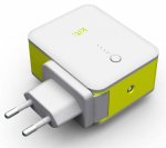 Kit 2in1 International Travel Charger with 3000mAh Powerbank - захранване за ел. мрежа с адаптори за цял свят и външна батерия (бял) 5