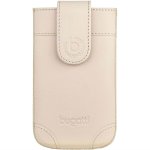 Bugatti SlimCase Dublin - кожен (естествена кожа) калъф за iPhone XS, iPhone X (бежов) 2