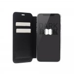 Honju DarkBook Folio Case - кожен калъф с поставка и отделение за кр. карта за iPhone XS, iPhone X (черен) 4