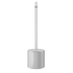 TechMatte Aluminium Apple Pencil Charging Dock - зареждаща алуминиева док станция с вграден кабел и поставка за Apple Pencil (сребриста) 7