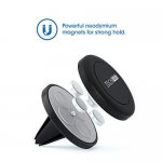TechMatte MagGrip Air Vent Mount - магнитна поставка за радиатора на кола за смартфони (черен) 2