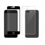 Eiger 3D 360 Screen Protector Back and Front Glass - калени стъклени защитни покрития за дисплея и задната част на iPhone 8 Plus, iPhone 7 Plus (черен-прозрачен) 1