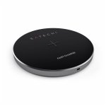 Satechi Wireless Charging Pad Fast Charge - поставка (пад) за безжично захранване за QI съвместими устройства (тъмносив) 1
