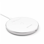 Satechi Wireless Charging Pad Fast Charge - поставка (пад) за безжично захранване за QI съвместими устройства (сребрист) 2