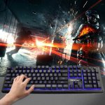 TeckNet X703 LED Illuminated Gaming Keyboard - геймърска клавиатура с LED подсветка (за PC) 6