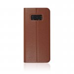 OCCA Jacket Wallet Genuine Leather Case - кожен калъф (естествена кожа) тип портфейл за Samsung Galaxy S8 Plus (кафяв) 1