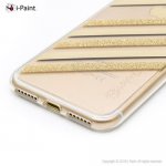 iPaint Glamour Gold Case - дизайнерски TPU кейс за iPhone 8, iPhone 7 (златист) 2