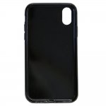 BMW Brushed Aluminium Soft Case - дизайнерски алуминиев кейс с TPU рамка за iPhone XS, iPhone X (черен) 1