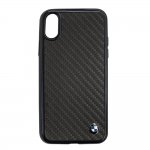 BMW Signature Real Carbon Fiber Hard Case - дизайнерски карбонов кейс за iPhone XS, iPhone X (черен) 2