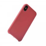 Devia Nature Case - кожен кейс за iPhone XS, iPhone X (червен) 1