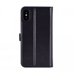 Devia Magic Case - кожен калъф, тип портфейл с отделящ се кейс и поставка за iPhone XS, iPhone X (черен) 2