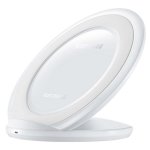 Samsung Inductive Wireless Fast Charge Stand NG930TW - поставка (пад) за безжично захранване с 2.1А захранване и MicroUSb кабел за QI съвместими устройства (бял) 2