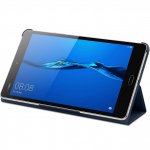 Huawei Flip Cover - оригинален кожен калъф за Huawei MediaPad M3 Lite 8 (син) 2