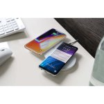 4smarts Inductive Charger VoltBeam All In 2x5W - двойна поставка (пад) за безжично захранване и USB изход (бял) 4