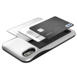 Verus Damda Glide Case - висок клас хибриден удароустойчив кейс с място за кр. карти за iPhone XS, iPhone X (сребрист) 1