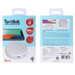 Torrii Bolt Wireless Charging Hub - поставка (пад) за безжично захранване за QI съвместими устройства и зареждане на до още 3 устройства чрез кабел (бял) 5