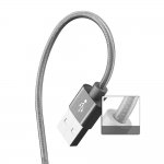 Verus Type-C Cable 3.0 - плетен USB-C кабел за мобилни устройства с USB-C стандарт (тъмносив) 2