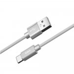 Verus Type-C Cable 3.0 - плетен USB-C кабел за мобилни устройства с USB-C стандарт (сив) 2