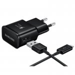 Samsung Wireless Fast Charging Stand EP-N5100TB - поставка (пад) с Fast Charge за безжично захранване за Samsung Galaxy S10, S9 и QI съвместими устройства (черен)  1