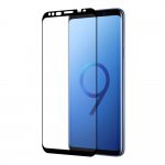 Eiger 3D Glass Case Friendly Curved Tempered Glass - калено стъклено защитно покритие с извити ръбове за целия дисплея на Samsung Galaxy S9 Plus (черен-прозрачен) 2