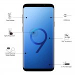 Eiger 3D Glass Case Friendly Curved Tempered Glass - калено стъклено защитно покритие с извити ръбове за целия дисплея на Samsung Galaxy S9 Plus (черен-прозрачен) 6
