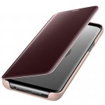 Samsung Clear View Stand Cover EF-ZG960CFEGWW - оригинален кейс с поставка, през който виждате информация от дисплея за Samsung Galaxy S9 (златист) 1
