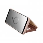 Samsung Clear View Stand Cover EF-ZG960CFEGWW - оригинален кейс с поставка, през който виждате информация от дисплея за Samsung Galaxy S9 (златист) 4