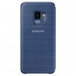 Samsung LED View Cover EF-NG960PLEGWW - оригинален кожен калъф през който виждате информация от дисплея за Samsung Galaxy S9 (син) 1