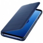Samsung LED View Cover EF-NG960PLEGWW - оригинален кожен калъф през който виждате информация от дисплея за Samsung Galaxy S9 (син) 2